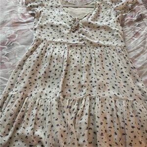 American Eagle white floral dress